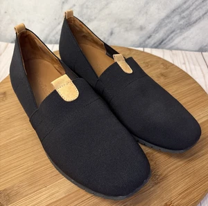 L'Amour Des Pieds Tumai Black Stretch Slip On Flats Sz 7 Minimalist Comfort Shoe - Picture 1 of 12