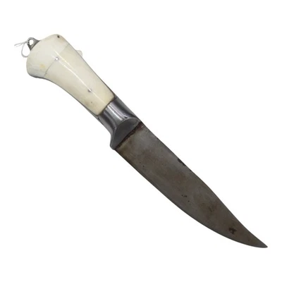 Pesh-kabz Dagger Antique Old Hand Forged Steel Blade Natural Chip Handle L615 - Image 1 of 4