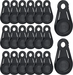 Paquete de 20 clips de lona móviles para acampar al aire libre, tienda de campaña, toldo, prohibición - Imagen 1 de 12