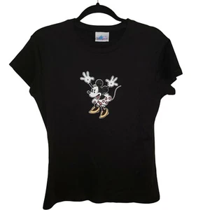 Disney Disneyland Resort Girls Minnie Mouse Black T-Shirt Size XL - Picture 1 of 5