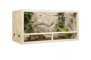 Terrarium Holzterrarium Holz Glas Belüftung Seitenbelüftung 120x60x60cm Drewstyl - Bild 1 von 22