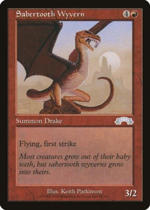 4x Sabertooth Wyvern - LP - Exodus - SPARROW MAGIC mtg - Picture 1 of 1