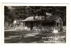 Real Photo Woodards Sugar House Brattleboro Vermont RPPC Postcard VT - Picture 1 of 2
