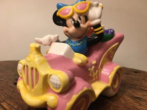 Disney Minnie Mouse Porcelain Car Coin Bank Vintage 80's VERY RARE - Picture 1 of 12