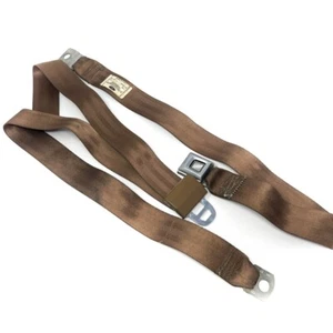 Rare Genuine Ford H1012 Seat Belt Dated 1990, TRW RCF-67 Brown, New Old Stock - Picture 1 of 24