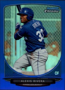 2013 Bowman Chrome Prospects Blue Refractors Card #BCP141 Alexis Rivera /250