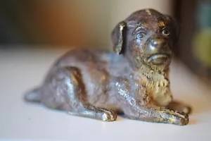 CACHORRO DE BRONCE PINTADO EN FRÍO FRANZ BERGMAN VIENA - 7,5 cm marcado Schultz - Imagen 1 de 4
