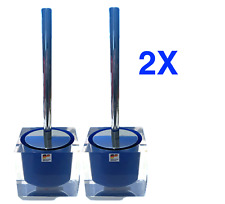 2 X RIDDER   WC-Bürste Colours Blau  , Hochwertige Poly Resin