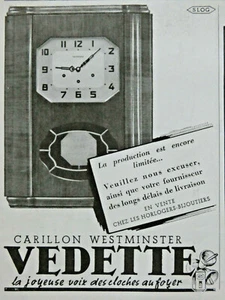 PUBLICITÉ DE PRESSE 1948 CARILLON VEDETTE WESTMINSTER - Picture 1 of 1