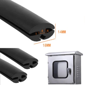 Car Boat Caravan Window Rubber Seal - Black Filler Strip - 4mm x 2mm - Picture 1 of 1