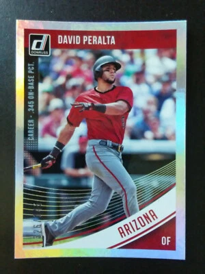 David Peralta-2018 Donruss Baseball-Stat Line-#d to 345-nrmt/mt/8-no.52 - Image 1 of 3