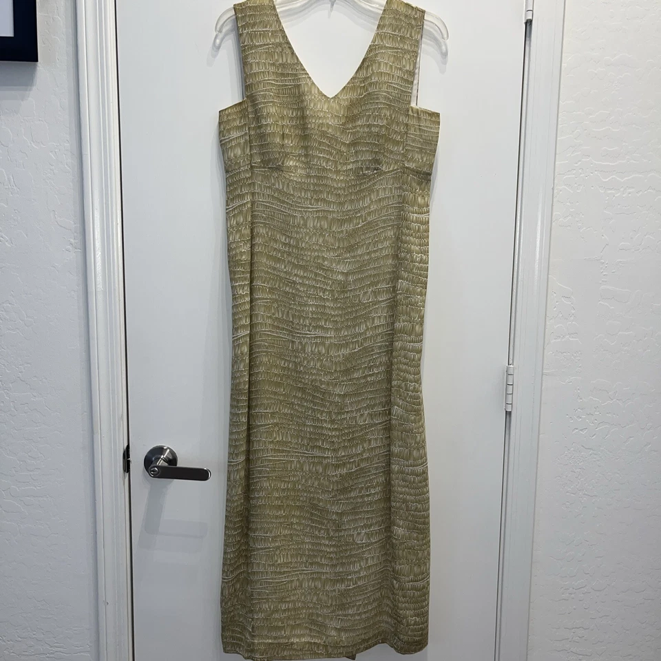 Vestido maxi estampado sem mangas Elie Tahari tamanho 8 - Imagem 1 de 4