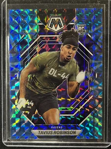 2022 Panini Mosaic Football Tavius Robinson Rookie Blue Mosaic Prizm - Picture 1 of 3