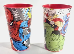 Marvel Spider-Man and Avengers 2 Piece 12 oz Cup Set - Picture 1 of 12