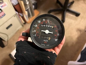 1970's - 1980's Japanese motorcycle speedometer NEEDS REPAIR - Bild 1 von 8