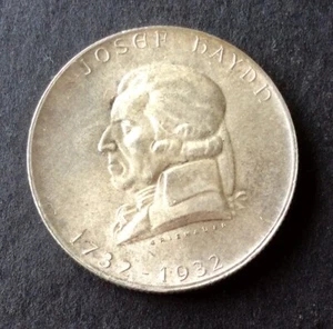Autriche   - Magnifique monnaie de  2 Schilling 1932 - HAYDN  - en argent - RARE - Imagen 1 de 2