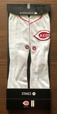 NEW Stance MLB CINCINNATI REDS Jersey Stadium Socks Size Large 9-12 Cover