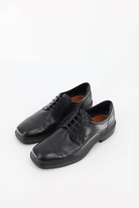 Ecco Mens 44 (US 11) Helsiniki 2 Black Plain Toe Tie Dress Shoes - Picture 1 of 10