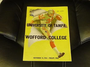 1964 WOFFORD AT TAMPA COLLEGE FOOTBALL PROGRAM EX-MINT - Picture 1 of 1
