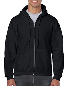 GILDAN Adult ZIP Hoodie Black Car Pride Hooded Sweatshirt - Picture 1 of 2