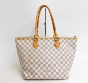 Authentic Louis Vuitton Damier Azur Saleya MM handbag Tote Bag #40534 - Picture 1 of 21