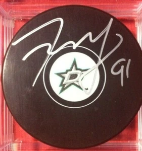 TYLER SEGUIN DALLAS STARS PUCK COA HOLOGRAM AUTOGRAPHED - Picture 1 of 2