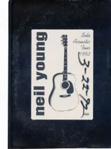 NEIL YOUNG - SOLO ACOUSTIC TOUR 1992 SATIN BACKSTAGE PASS - Picture 1 of 1