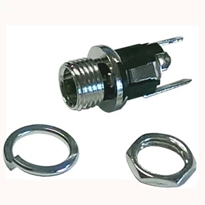Connector DC Power Jack Panel Mount Solder 3 Pin for 5.5mm OD 2.1mm ID Plug each - Picture 1 of 8