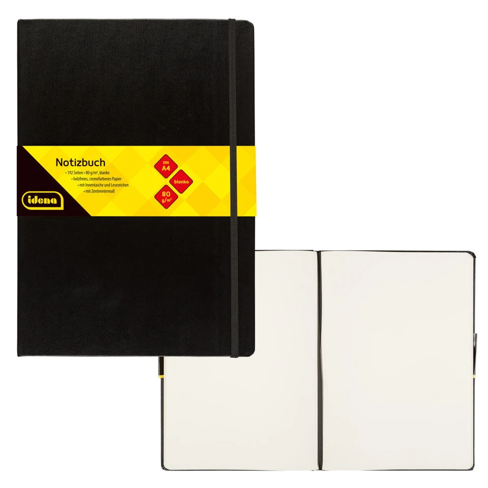 Idena FSC Mix DIN A4 Notizbuch, blanko - 192 Seiten (10053)