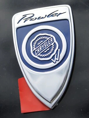 OEM CHRYSLER PROWLER PLACA DE IDENTIFICACIÓN EMBLEMA AZUL 1997-2002 Foto 1 de 4