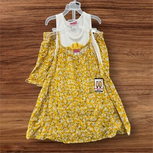 Zunie Girl's 3 Piece Tank Shirt Short Relaxed Fit Play Outfit Set Size XL 14/16 - Picture 1 of 7