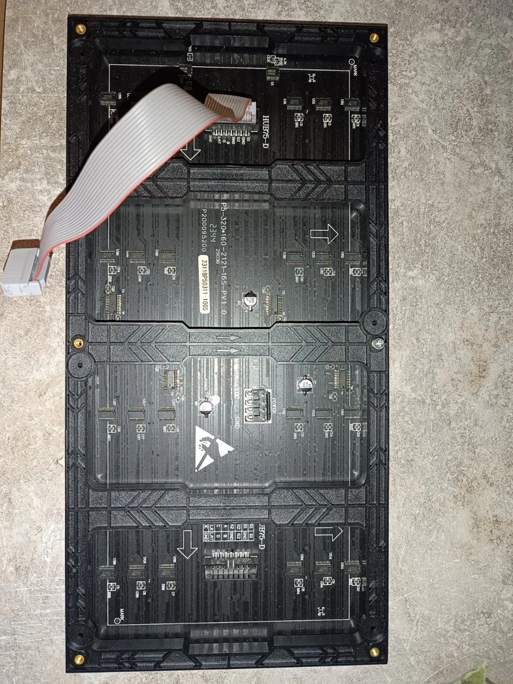 2x P5 RGB LED Matrix Panels Display Austauschmodule 64x32 pixel 320 x 160 mm - Bild 1 von 2