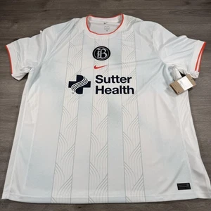 Bay FC Trikot Herren 3XL weiß NWSL Fußball Nike Dri-FIT Stadium Sutter Health - Bild 1 von 9