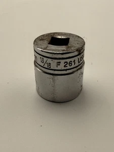 Snap On 13/16" Shallow Socket 3/8" Drive 12 Point F261 USA - Picture 1 of 3