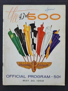 1959 USAC Indianapolis 500 Program, Rodger Ward Indy Win #1 - Picture 1 of 16
