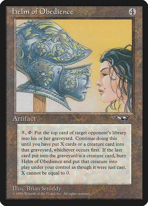 MTG Helm of Obedience Alliance English Version Card Collectible Used - Image 1 of 1