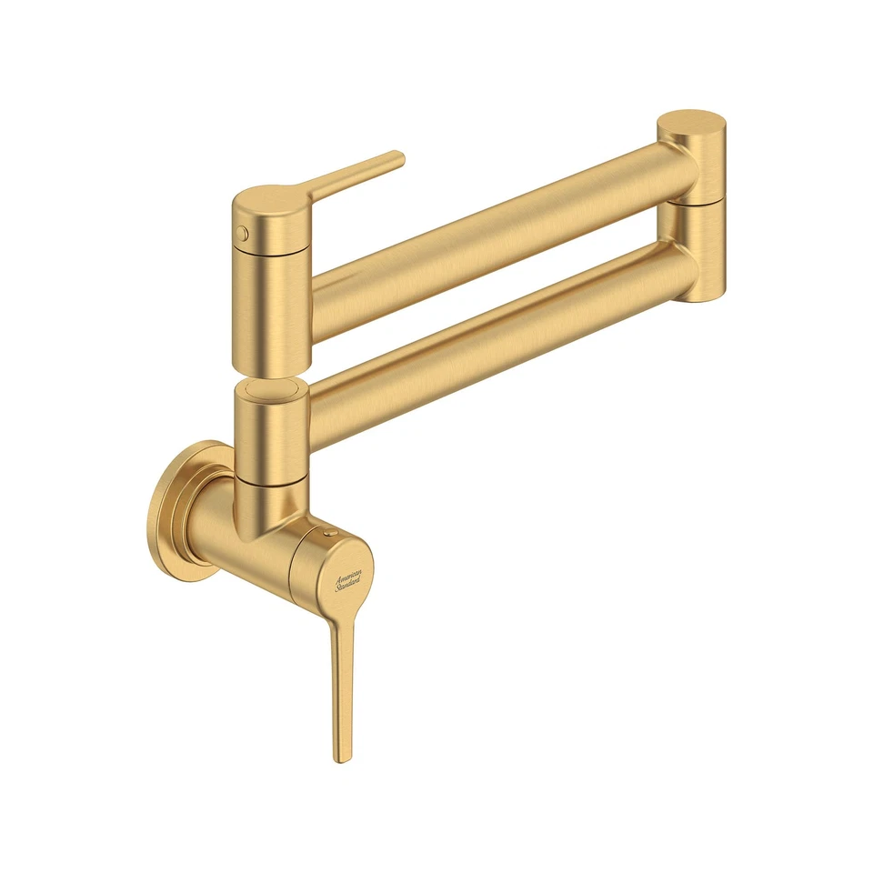 American for Standard - 4803900.GN0 Studio S Wall-Mount Pot Filler Brus Brushed