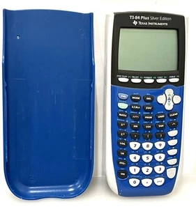 Texas Instruments TI-84 Plus Silver Edition Graphing Calculator W/Cover - Picture 1 of 8