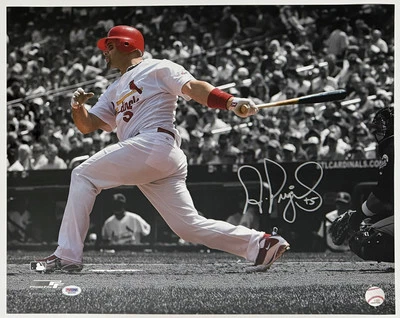 Albert Pujols Autograph Signed Cardinals Baseball Spotlight 16x20 Photo PSA - Image 1 of 4