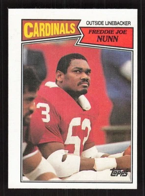 Freddie Joe Nunn 1987 Topps #337 St. Louis Cardinals Football Card EX-MINT - Image 1 of 2