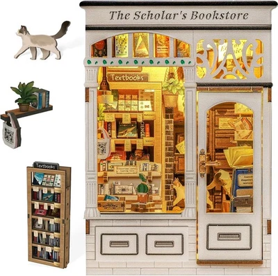 Book Nook Kit DIY Miniature Dollhouse Kit 3D Puzzles for Adults Tiny House Mini - Image 1 of 4