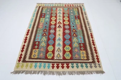 Шерстяной небольшой ковер ручной работы 5x7 футов традиционный восточный ковер ручной работы - Изображение 1 из 4