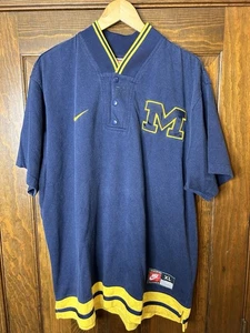VINTAGE NIKE TEAM MICHIGAN WOLVERINES WARM-UP SHOOTING SHIRT JERSEY SIZE XL - Picture 1 of 7