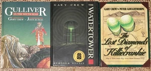 3 x Gary Crew HB Books + Lost Diamonds Killiecrankie + Watchtower + Gulliver - Picture 1 of 3