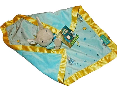 5E NUEVO CON ETIQUETAS GOODNIGHT MOON Conejo Felpa Satén Manta de Seguridad Niños Preferidos Foto 1 de 4