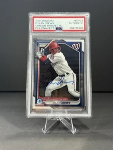 Dylan Crews Signed 2024 1st Bowman Chrome PSA/DNA AUTO Nationals  - Picture 1 of 2