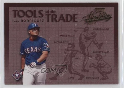 2002 Playoff Absolute Memorabilia Tools of the Trade Ivan Rodriguez #TT-30 HOF - Image 1 of 2