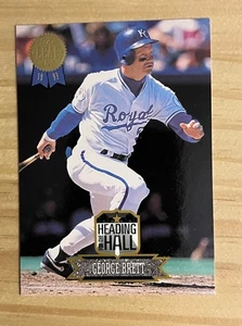 Carta Baseball 1993 Leaf #7 George Brett MLB HOF Heading for the Hall KC Royals - Foto 1 di 2