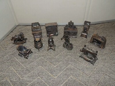 Lote de 11 miniaturas metálicas fundidas a presión vintage de Durham Industries Foto 1 de 4