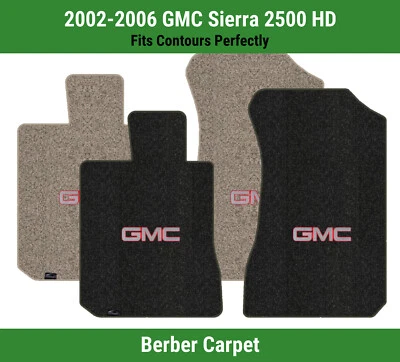 Alfombrillas delanteras Lloyd Berber para GMC Sierra 2500 HD de 02-06 con GMC 1 plateadas/rojas Foto 1 de 4